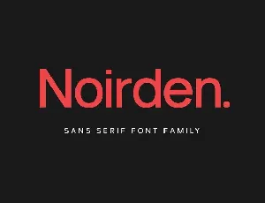 Noirden font