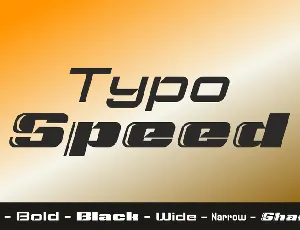 Typo Speed Demo font