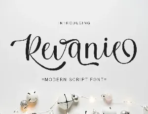 Revanie script font