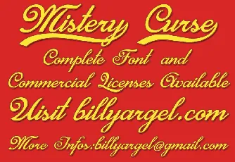 Mistery Curse Personal Use font