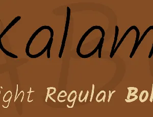 Kalam font