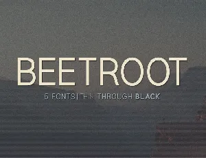 Beetroot font