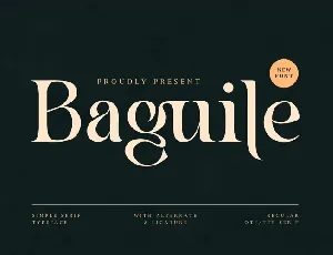 Baguile font