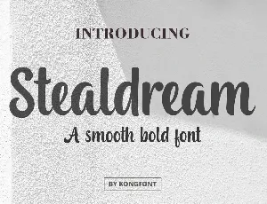 Stealdream font