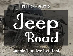 Jeep Road font