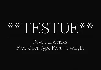 Testue font