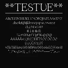 Testue font