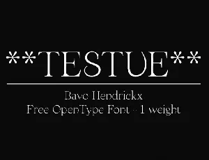 Testue font