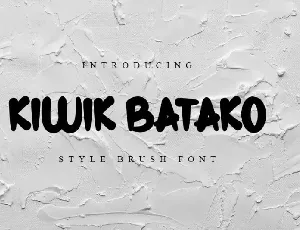 Kiwik Batako Display font