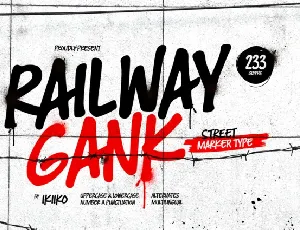 Railway Gank font