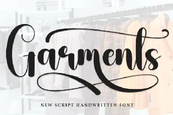 Garments Script font