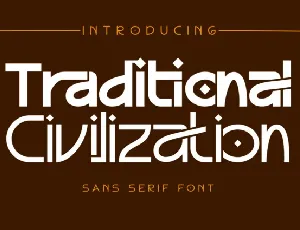 Traditional Civilization font