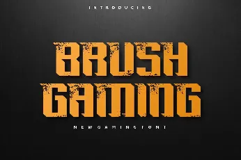 Brush Gaming font