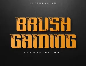 Brush Gaming font