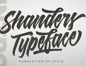 Shanders Script Free Download font