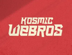 Kosmic Webros font