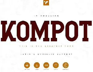 Kompot Slab font