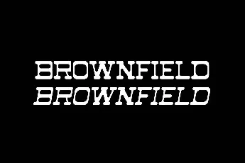 Brownfiled Demo font