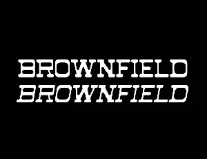 Brownfiled Demo font