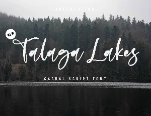 Talaga Lakes font