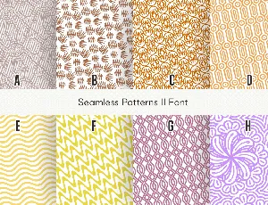 Seamless Patterns II font