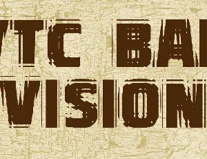 VTC Bad Vision font