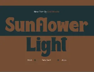 Sunflower Light font