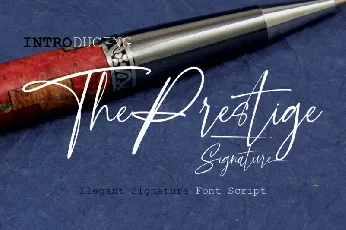 The Prestige font