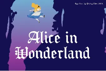 Alice In Wonderland font