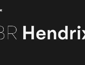 BR Hendrix Family font
