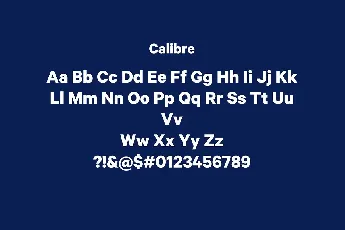 Calibre font