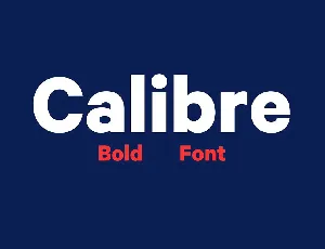 Calibre font