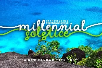 Millennial Solstice Script Free font