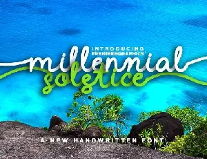 Millennial Solstice Script Free font