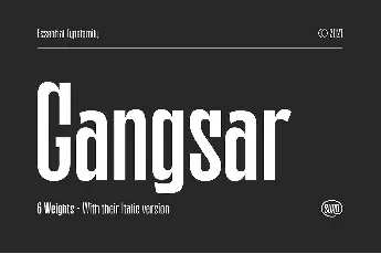 Gangsar font