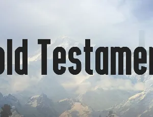 Bold Testament font