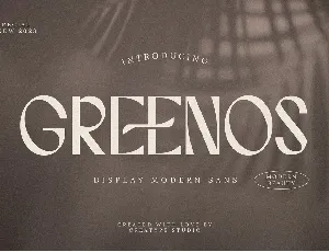 Greenos font