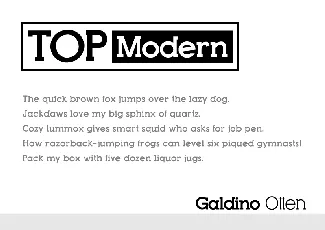 Top Modern font