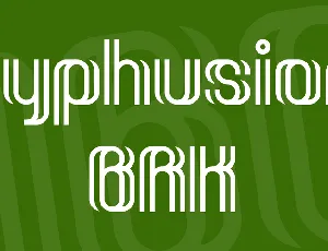 Dyphusion BRK font