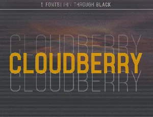 Cloudberry font
