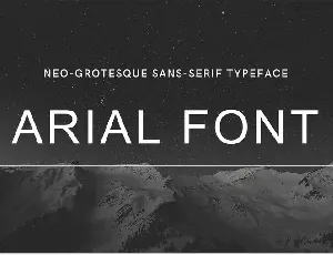 Arial font