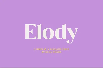 Elody font