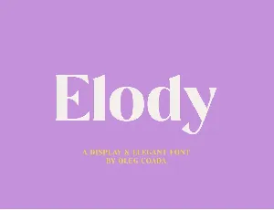 Elody font