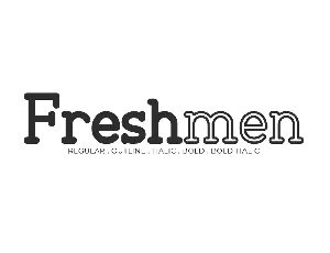 Freshmen font