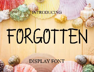 Forgotten Typeface font