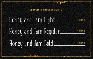 Honey & Jam Family font