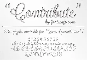 Contribute font