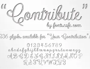 Contribute font