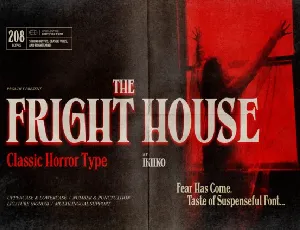 The Fright House font