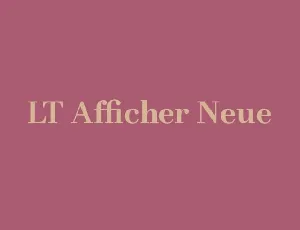 LT Afficher Neue Family font